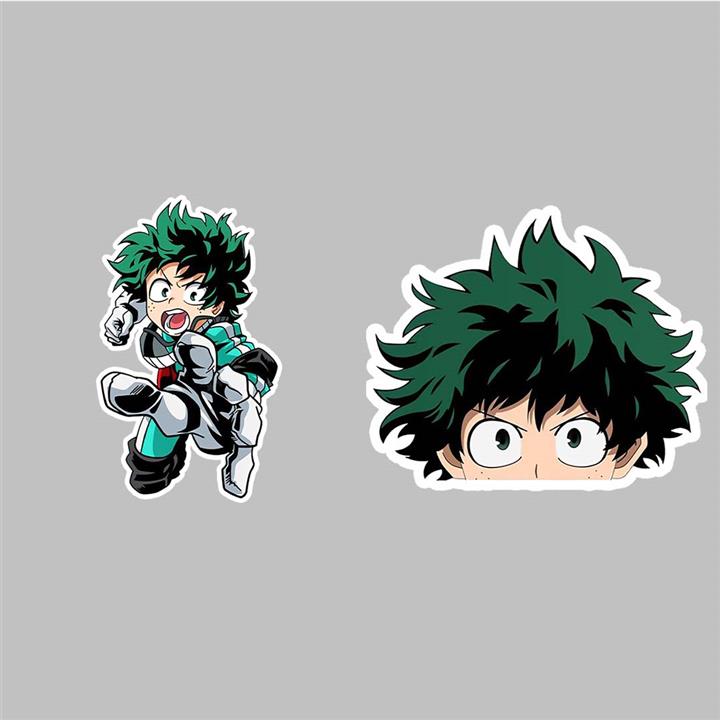 استیکر لپ تاپ کارنیکا طرح انیمه آکادمی قهرمان من ایزوکو میدوریا مدل Anime My Hero Academia Izuku Midoriya-2222022  مجموعه 2 عددی